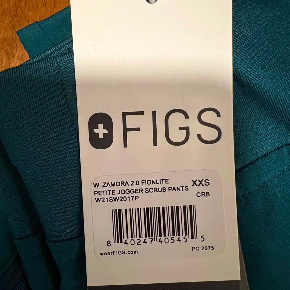 Figs Zamora scrub bottoms xxsP carribean blue 2.0 fionlite